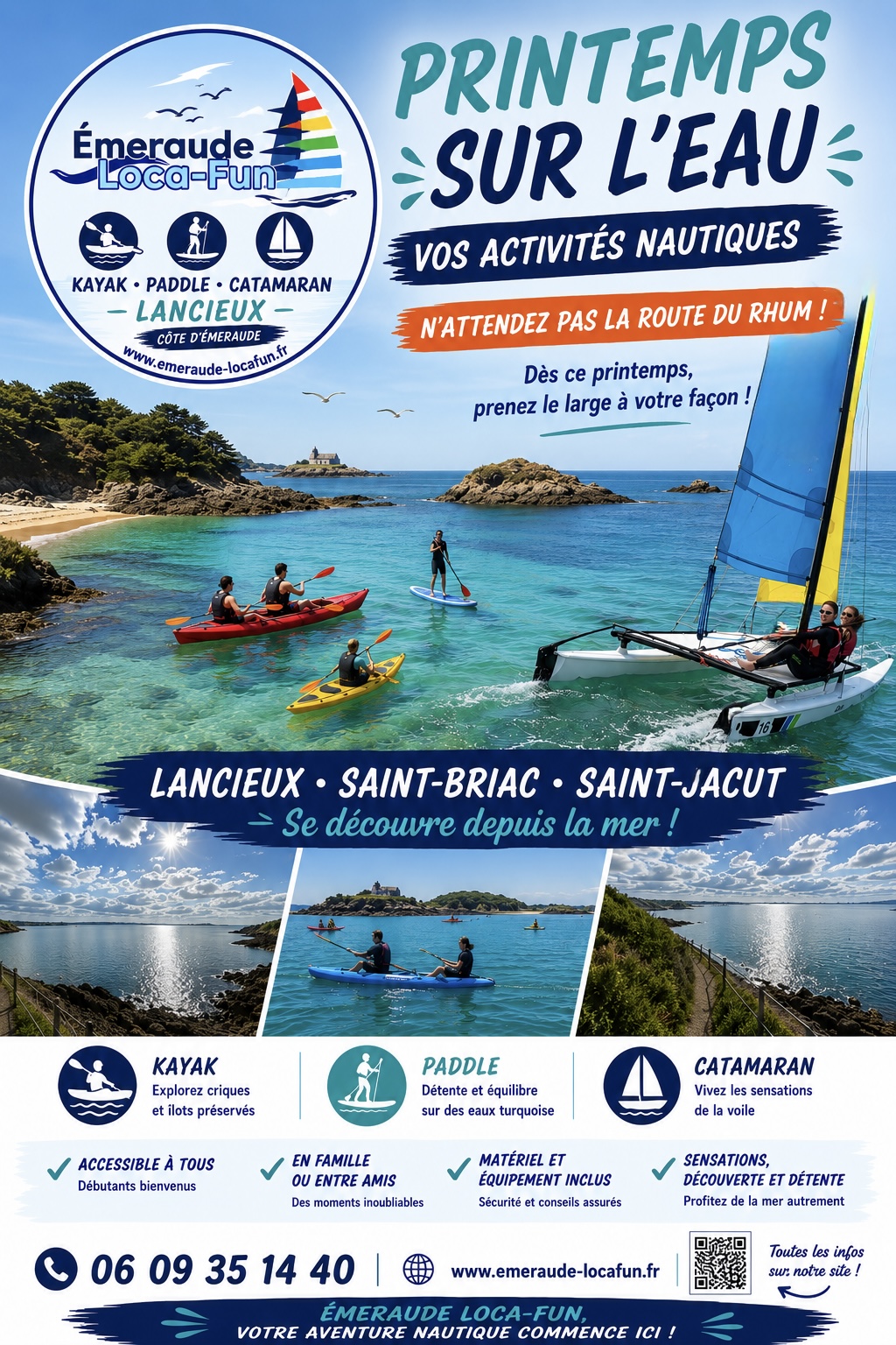 Printemps sur l’eau : découvrez la Côte d’Émeraude autrement !